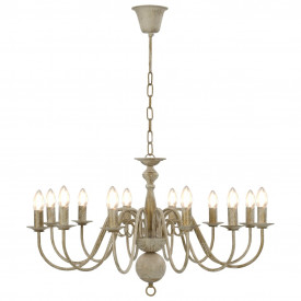 Candelabru, alb vintage, 12 becuri E14 - Img 4