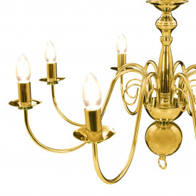 Candelabru, auriu, 8 becuri E14 - Img 7