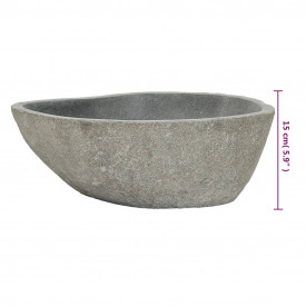 Chiuvetă din piatră de râu, 38-45 cm, ovală - Img 8