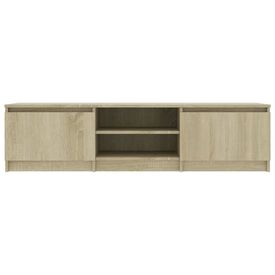 Comodă TV, stejar Sonoma, 140 x 40 x 35,5 cm, PAL - Img 3