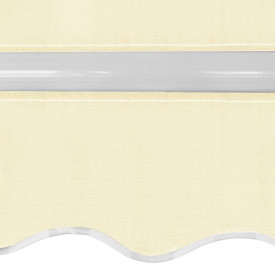 Copertină pliabilă cu acționare manuală, 400 cm, crem - Img 4