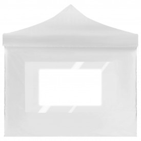 Cort de petrecere pliabil cu pereți, alb, 6 x 3 m, aluminiu - Img 6