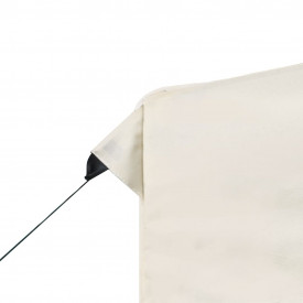 Cort de petrecere pliabil cu pereți, crem, 3 x 3 m, aluminiu - Img 6