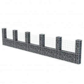 Coș Gabion în formă de U din oțel 570 x 20 x 100 cm - Img 3