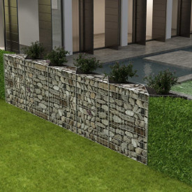 Coș gabion / jardinieră pentru legume, 300 x 30 x 100 cm din oțel - Img 2