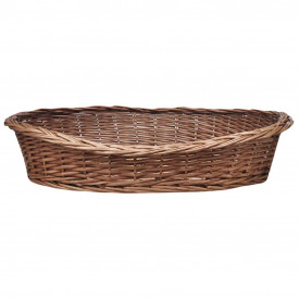 Coș pentru câini/animale de companie din salcie naturală 90 cm - Img 3