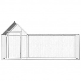 Coteț de găini, 3 x 1 x 1,5 m, oțel galvanizat - Img 2