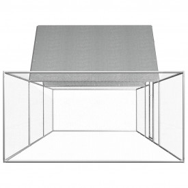 Coteț de găini, 6 x 2 x 2 m, oțel galvanizat - Img 3