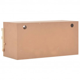 Cuibar găini cu 3 compartimente, 96x40x45 cm, lemn masiv pin - Img 7