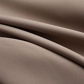Draperii opace cu inele metalice, 2 buc., gri taupe, 140x225 cm - Img 2