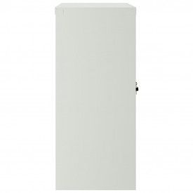 Dulap de birou cu 2 uși, 90 cm, gri, metal - Img 4