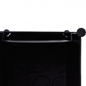 Dulap modular cu 9 compartimente, 37x115x150 cm, negru și alb - Img 6