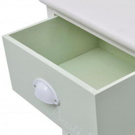 Dulap shabby chic franțuzesc din lemn cu 3 sertare - Img 5