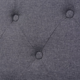 Fotoliu din material textil, gri - Img 6
