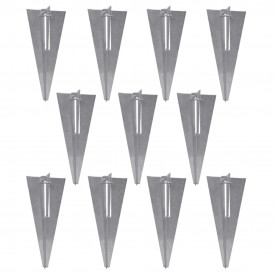 Gard din oțel galvanizat cu suporturi pivot pentru stâlpi 25 x 1,5 m - Img 9