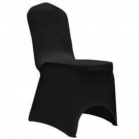 Huse elastice pentru scaun, 12 buc., negru - Img 3