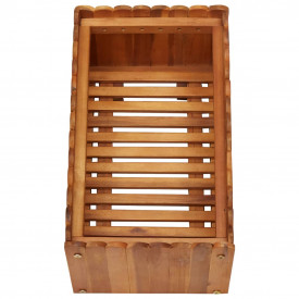 Jardinieră de grădină, 50 x 30 x 25 cm, lemn masiv de acacia - Img 4