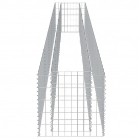 Jardinieră gabion din oțel galvanizat, 450 x 50 x 50 cm - Img 6