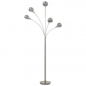 Lampă de podea, argintiu, 200 cm, 5 x E14 - Img 3