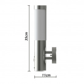 Lampă RVS cu senzor de mișcare 11 x 35 cm - Img 2