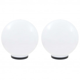 Lămpi cu LED, 2 buc. sferice, 40 cm, PMMA - Img 2