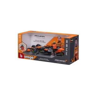 Macheta Bburago 1:24 Formula-Cu Figura-Mclaren Mcl38 #4 Lando Norris Bb28040/4 - Img 3