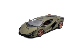 MACHETA BBURAGO 1/24 LAMBORGHINI SIAN FKP 37 METALIC GREEN BB20001-21099 - Img 2
