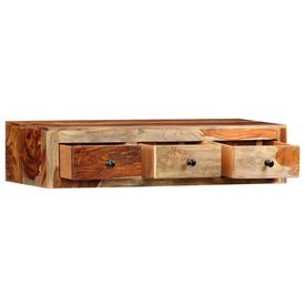 Masă consolă de perete, 100x25x20 cm, lemn masiv de sheesham - Img 3