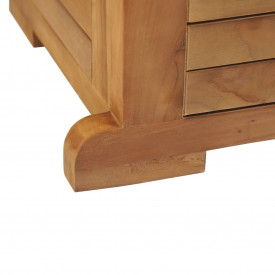 Masă de bar de exterior, tec, 155 x 53 x 105 cm - Img 12
