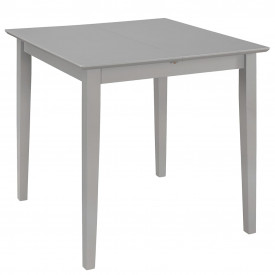 Masă de bucătărie extensibilă, gri, (80-120)x80x74 cm, MDF - Img 3