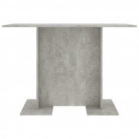 Masă de bucătărie, gri beton, 110 x 60 x 75 cm, PAL - Img 3