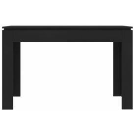 Masă de bucătărie, negru, 120 x 60 x 76 cm, PAL - Img 3