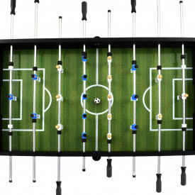 Masă de fotbal, MDF și oțel, 140 x 74,5 x 87,5 cm, negru - Img 4