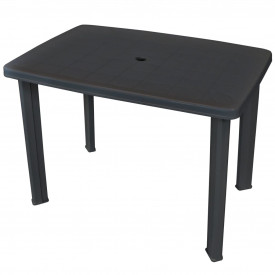 Masă de grădină 101x68x72 cm plastic, antracit