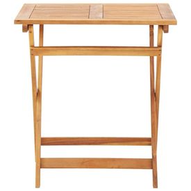 Masă de grădină pliabilă, 70 x 70 x 75 cm, lemn masiv de acacia - Img 2