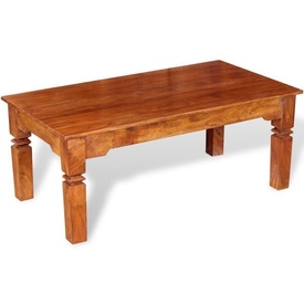 Măsuță de cafea din lemn masiv 110 x 60 x 45 cm - Img 2