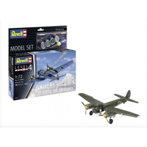 Model aeronautic Junkers Ju88 A-1 Battle of Britain Revell, detalii cockpit, dimensiuni 384x365mm, blister