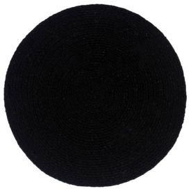 Naproane, 6 buc., negru, 38 cm, bumbac, rotund