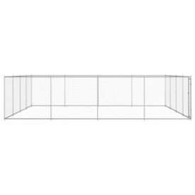 Padoc pentru câini de exterior, 760x760x195 cm, oțel galvanizat - Img 2