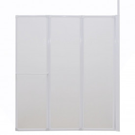Panou separeu pentru baie 70 x 120 x 140 cm Formă L Pliabil în 4 - Img 3