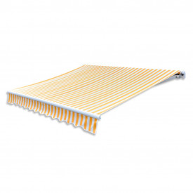 Pânză copertină galben &amp; alb 3 x 2,5 m (cadrul nu este inclus) - Img 2