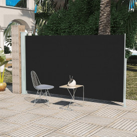 Paravan pentru Curte și Terasă Lateral 160 x 300 cm Negru