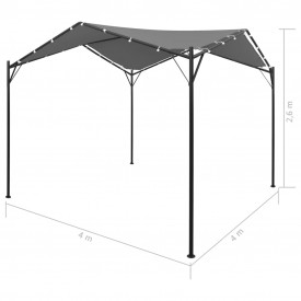 Pavilion, antracit, 4 x 4 m - Img 8