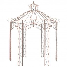 Pavilion de grădină, maro antic, 3 m, fier - Img 2