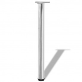 Picioare de masă reglabile, Crom, 710 mm, 4 buc. - Img 2