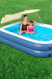 Piscina Gonflabila Family Bestway cu Parasolar 254 X 178 X 140 cm, 54449 - Img 4