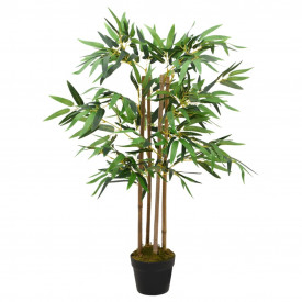 Plantă artificială de bambus Twiggy" cu ghiveci 90 cm" - Img 2