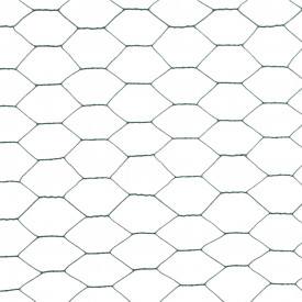 Plasă de sârmă verde 25x1,5 m oțel cu înveliș PVC hexagonal - Img 4
