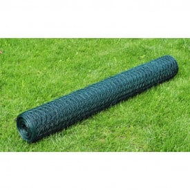 Plasă gard cu izolație PVC 75 cm x 25 m, grosime 1 mm