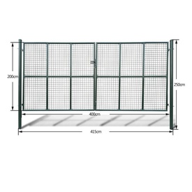 Poartă cu plasă pentru grădină 415 x 250 cm / 400 x 200 cm - Img 4